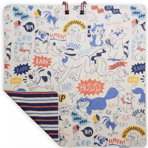 Disney Parks Disney Critters Reversible Travel Throw 🆕 - Picture 2 of 7